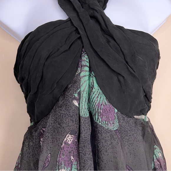 New XS Objects Without Meaning Dress Halter Style  Boho Sleeveless Layered - Picture 13 of 15